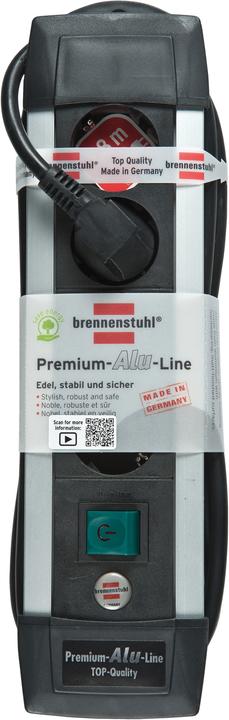 Produktbild Brennenstuhl Premium-Alu-Line (4 x, CEE 7/3, 1.80 m)
