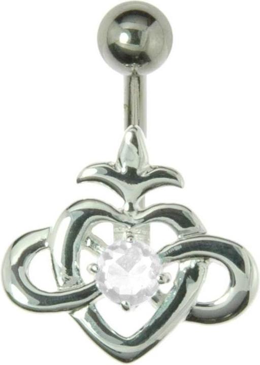 Produktbild Bijouteria Bauchpiercing (Premium Kristall, Chirurgenstahl 316L, Silber 925)