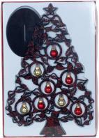 Produktbild IKO Weihnachtsbaum aus Holz h=38,2cm, schwarz/rot mit