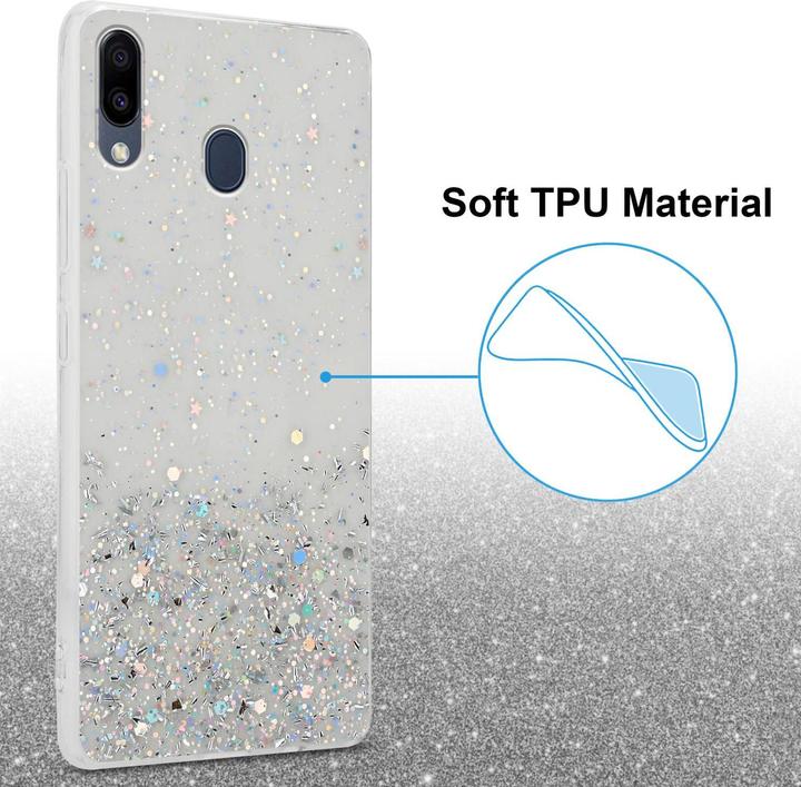 Productafbeelding Cadorabo TPU hoes met glitter voor Samsung Galaxy M20 (Samsung Galaxy M20)