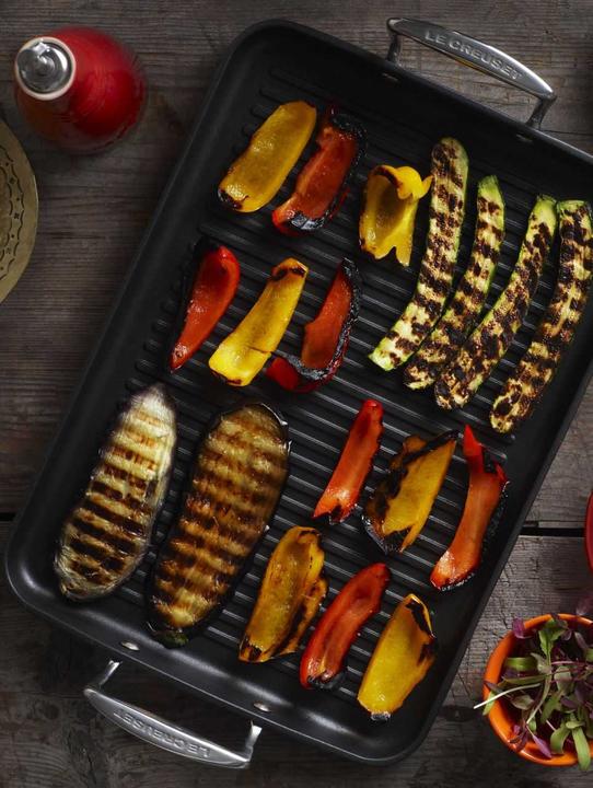 Actual product image Le Creuset Grill plate with grooves (35 cm, Grill pan, Aluminium)