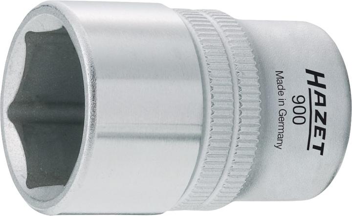 Produktbild HAZET Steckschlüsseleinsatz ∙ Sechskant 900-15 ∙ Vierkant12,5 mm (1/2 Zoll) ∙ Aussen Sechskant-Tract… (15 mm)
