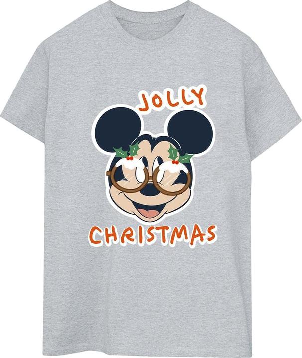 Produktbild Disney Mickey Mouse Jolly Christmas Glasses TShirt (M)