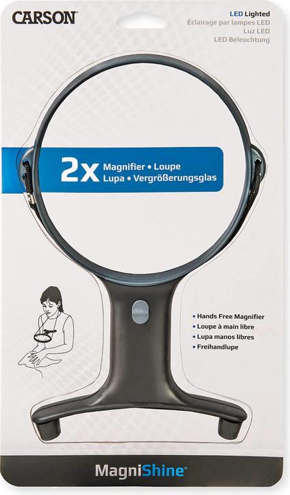 Immagine prodotto Carson Optical HF-66 MagniFree Lente d'ingrandimento a mano libera con illuminazione a LED