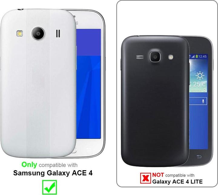 Actual product image Cadorabo Case for Samsung Galaxy ACE 4 with belt clip (Samsung Galaxy Ace 4)