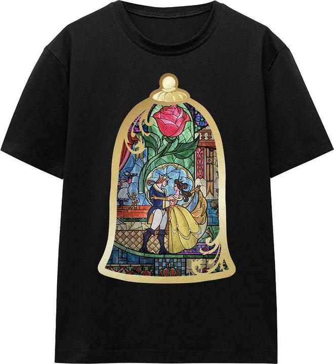 Immagine prodotto Beauty And The Beast Maglietta Vetro Colorato Adulto Unisex (XXL)