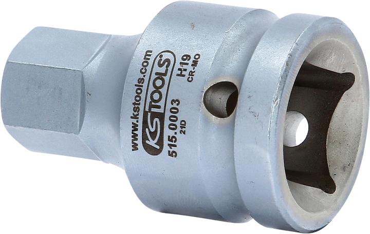 Produktbild KS Tools 3/4" Kraft-Bit-Stecknuss Innensechskant (19 mm)