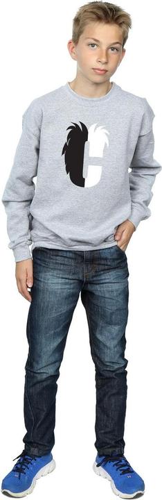 Actual product image Disney Boys Alphabet C Is For Cruella De Vil Sweatshirt (152, 158)