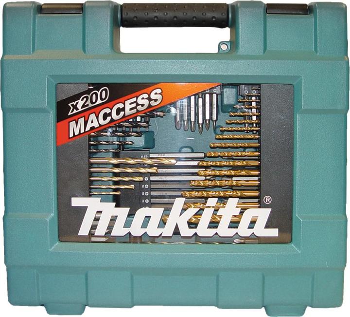 Actual product image Makita Bits drill tool assortment 200 pcs. (6 mm, 1 mm, 6.5 mm, 5.5 mm, 10 mm, 1.5 mm, 7 mm, 3 mm, 5 mm, 8 mm, 2.5 mm, 3.5 mm, 4.5 mm, 3.2 mm, 2 mm, 4 mm)