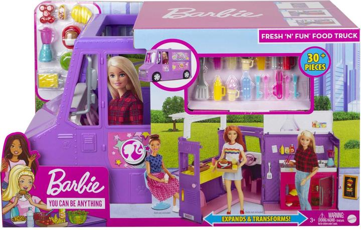 Barbie Le Food Truck de Véhicule pour Poupée Mannequin - 3 ans et +