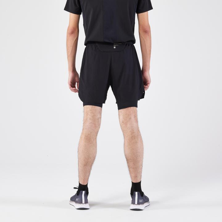 Immagine prodotto Kiprun Laufshorts Herren Tights 2-in-1 - schwarz (XXL)