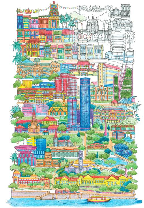 Immagine prodotto Città in formato verticale - il libro da colorare