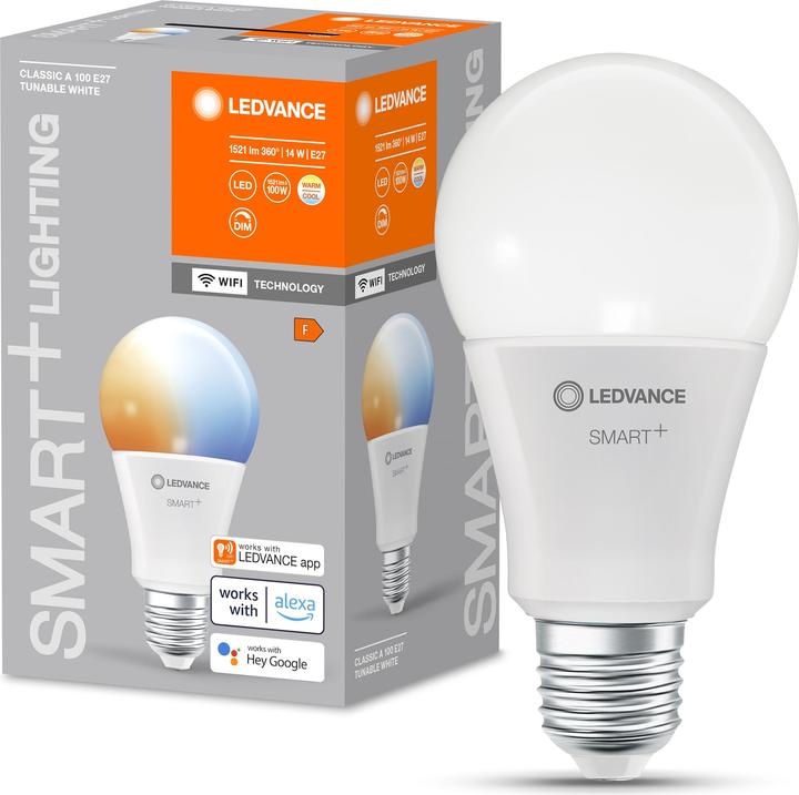Immagine prodotto Ledvance Smart+ Wifi Classic (E27, 14 W, 1521 lm, 1 x, F)