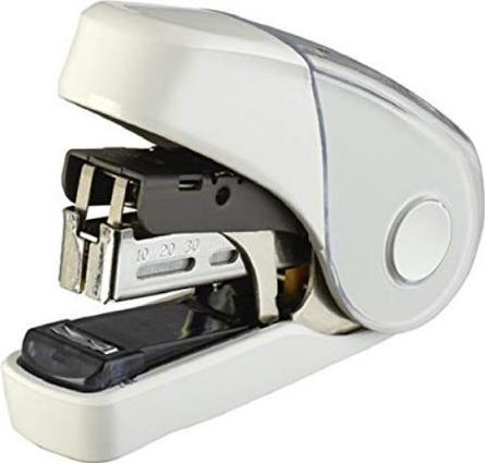 Actual product image Max Stapler HD-10FL3K/W white, flat clinch stapler (20 Sheets)