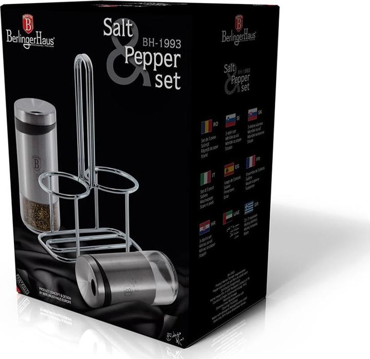 Produktbild BerlingerHaus Salz- und Pfefferstreuer-Set Chromstahl (Salz, Pfeffer)