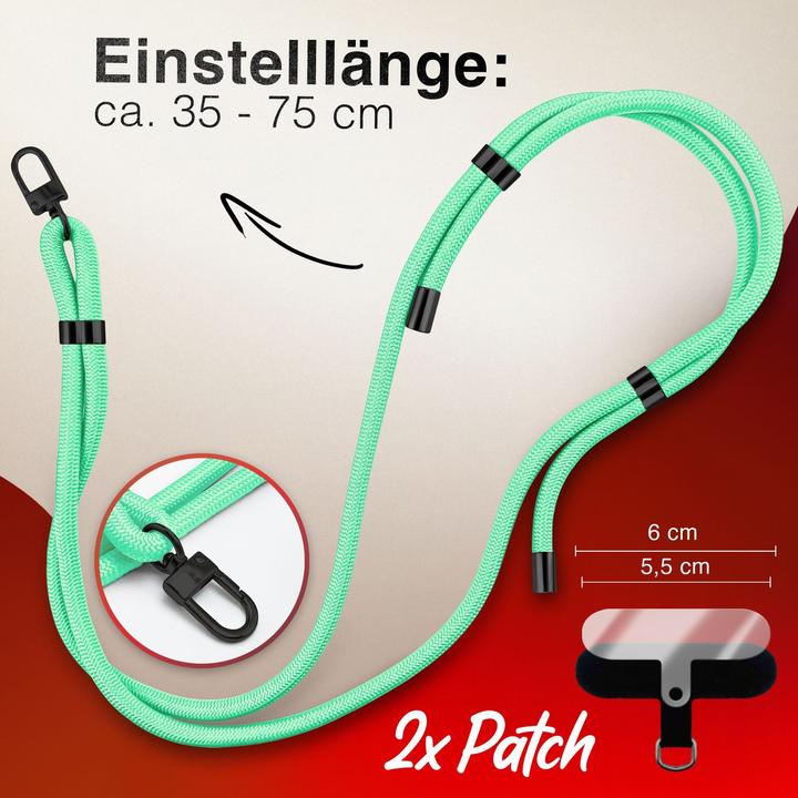 Actual product image Nalia HoldMe Lanyard Handykette - Universal Trageband für Smartphones - Verstellbar, Soft & Elastisch