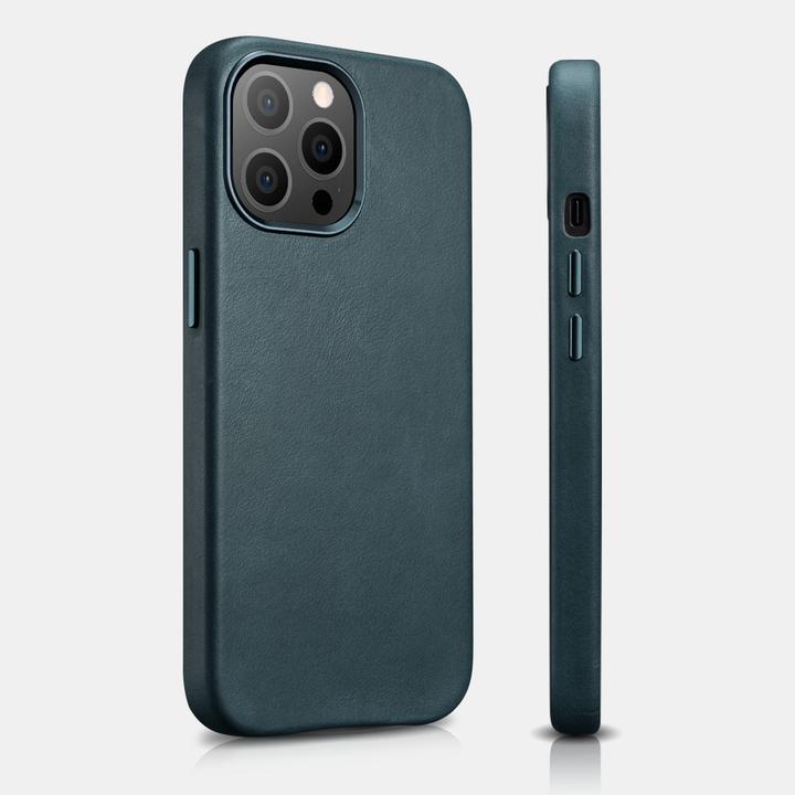 Image du produit iCarer Housse en cuir huilé pour iPhone 13 Pro Noir (Compatible avec MagS) (Apple iPhone 13 Pro, Apple iPhone 15 Pro Max)