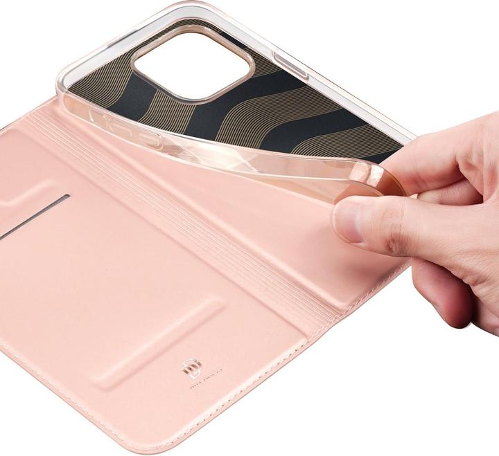 Produktbild Dux Ducis Skin Pro Wallet Case for iPhone 15 Pro Max - Pink (Apple iPhone 15 Pro Max)