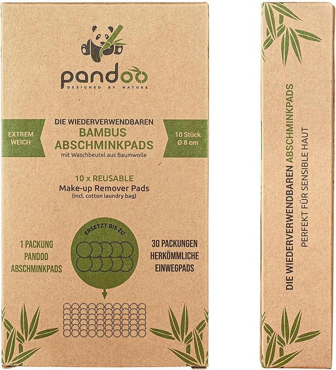 Actual product image Pandoo Make-up remover pads