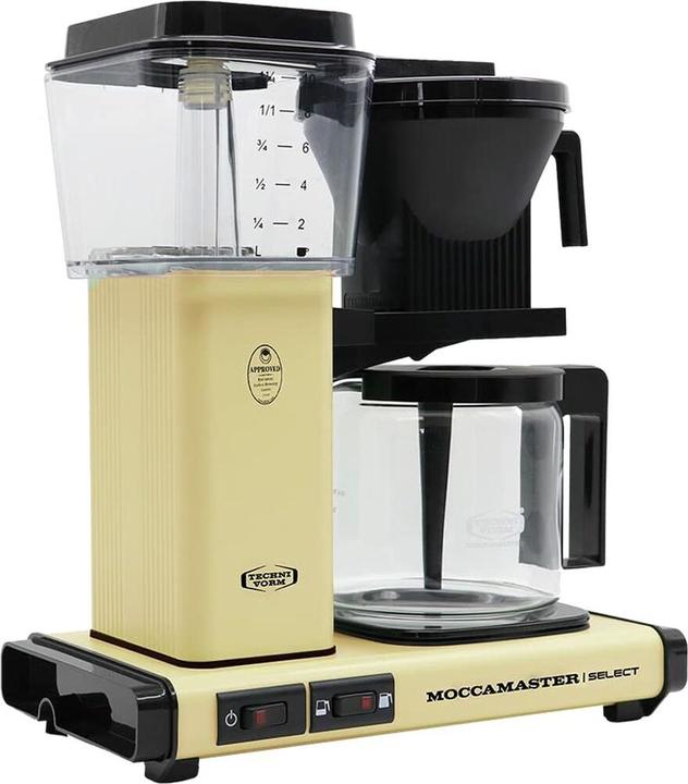 Productafbeelding Moccamaster KBG Select Pastel Geel Handmatig Combi Koffiezetapparaat 1 25 l (EU-stekker)