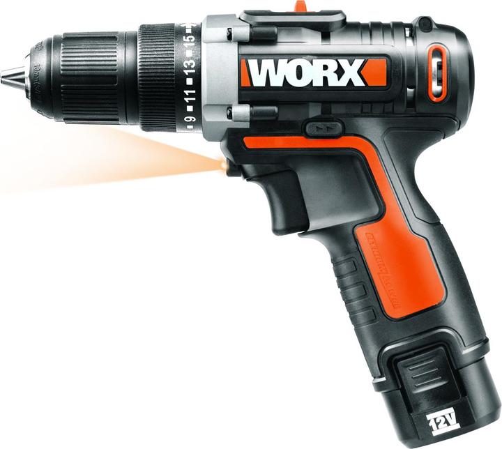 Actual product image Worx Cordless screwdriver 12V WX128 (Rechargeable battery operated)