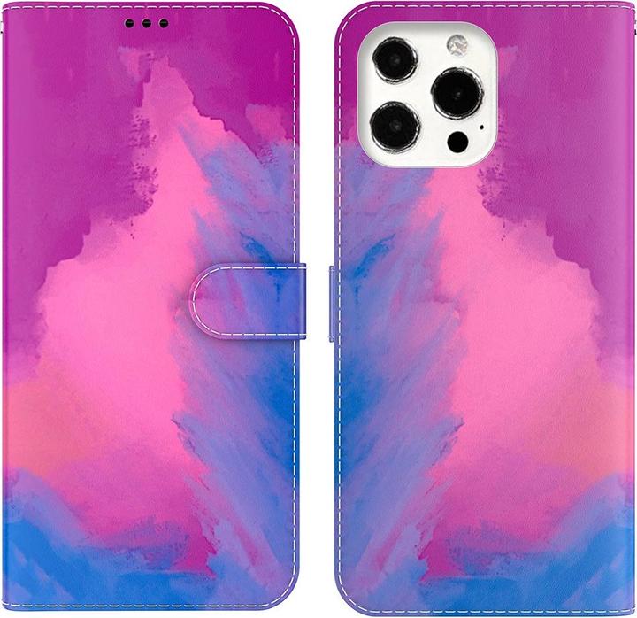 Image du produit Art iPhone 13 Pro Livre Etui avec porte-carte Pink Purple (Apple iPhone 13 Pro)