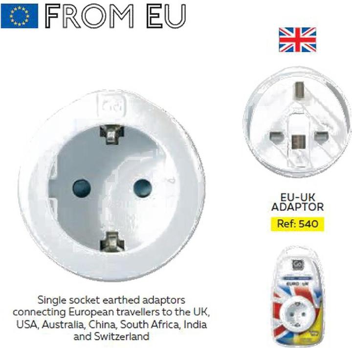 Produktbild Go Travel Adapter Europa-UK