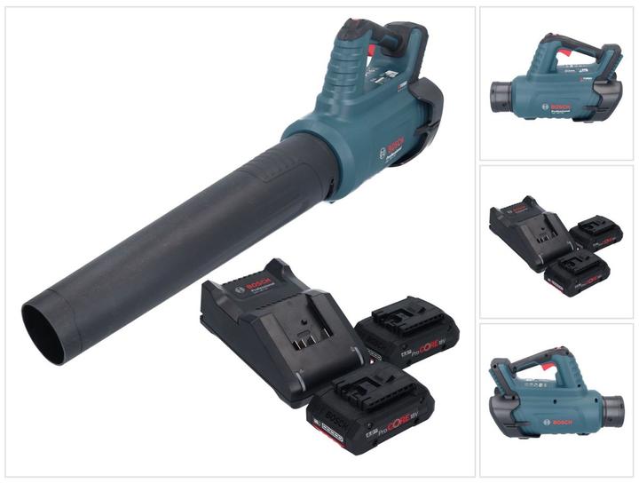 Image du produit Bosch Professional Bosch GBL 18V-750 Professional Battery Blower 18 V BITURBO Brushless + 2x ProCORE battery 4.0 Ah + (Fonctionnement sur batterie, Souffleur de feuilles)