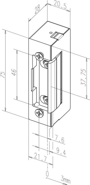 Produktbild Assa Abloy Elektro-Tueroeffner ohne Stulp.24V 17E---------F (Indoor)