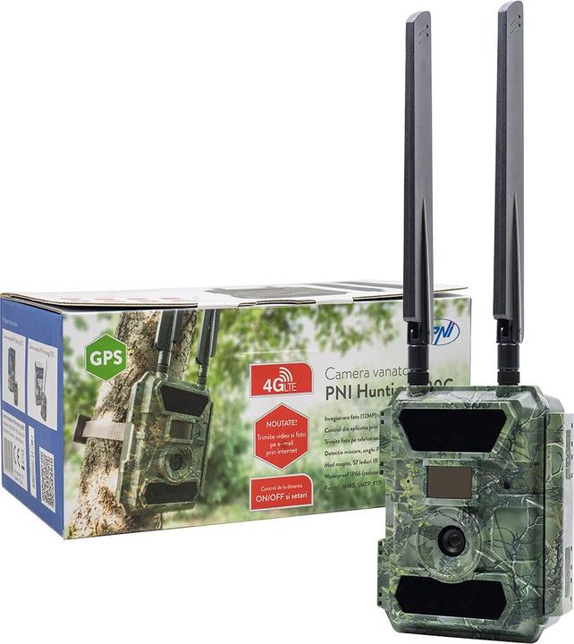 PNI Hunting 400C 12MP hunting camera with 4G LTE Internet, GPS, simultaneously transmits video and