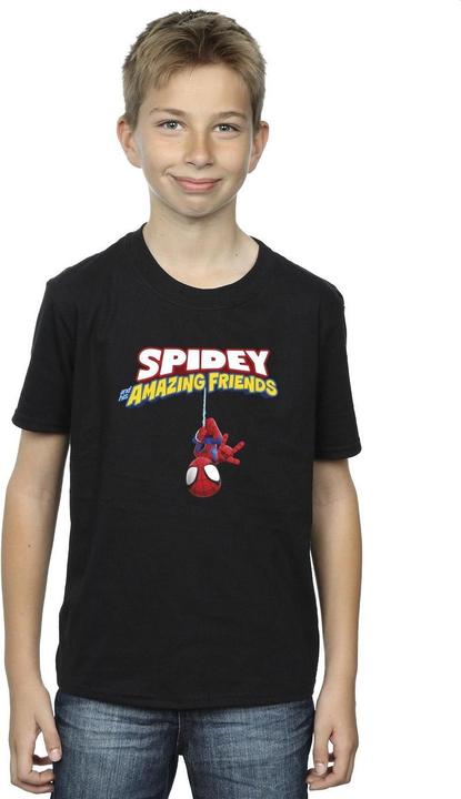 Immagine prodotto Spider-Man Hanging Upside Down Maglietta Ragazzi (152, 158)