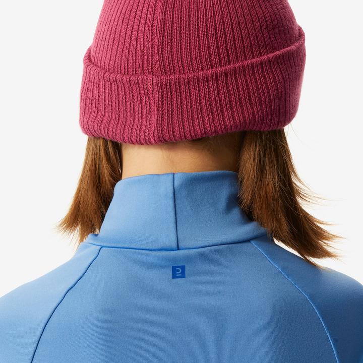 Produktbild Wedze Skiunterwäsche Funktionsshirt Kinder hoher Kragen - BL 500 blau (152)