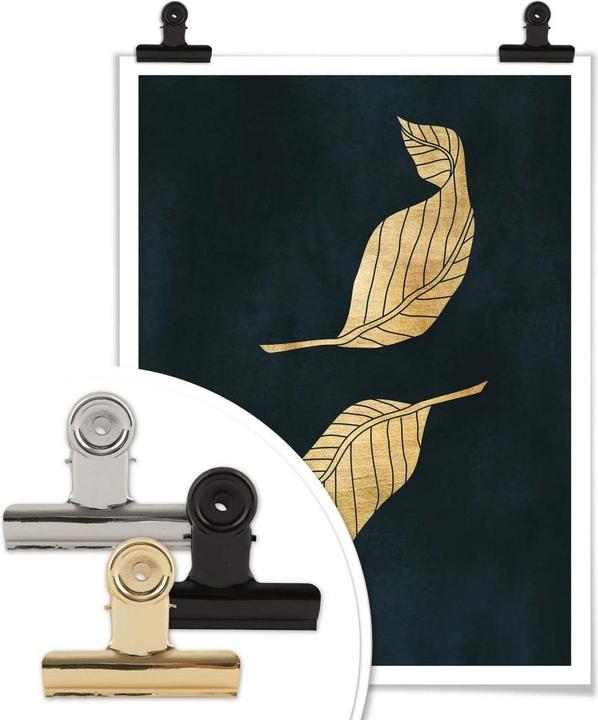 Produktbild Trenddeko Goldene Blätter (80 x 100 cm)