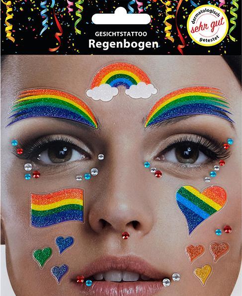 Immagine prodotto Sombo Tatuaggio viso arcobaleno
