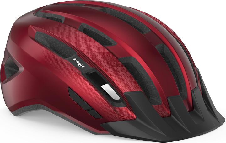 Immagine prodotto MET Casco Downtown Mips, Rosso, Lucido, S/M (52 - 58 cm)