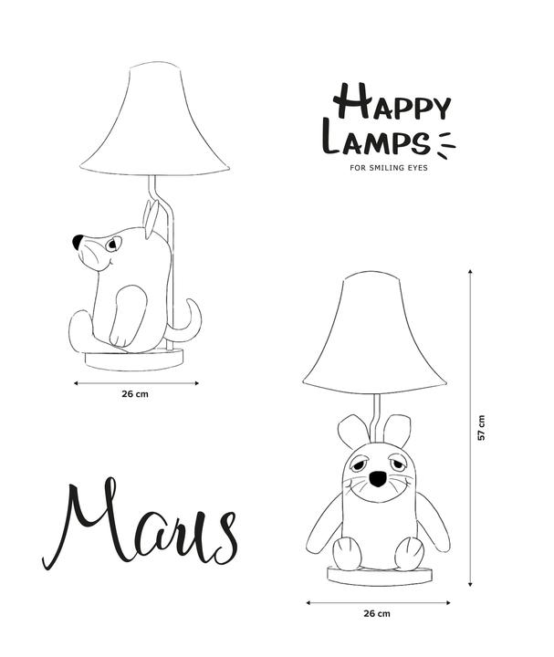 Actual product image Happy Lamps Mouse from the programme "Sendung mit der Maus", LED table lamp, handmade (5400 lm)