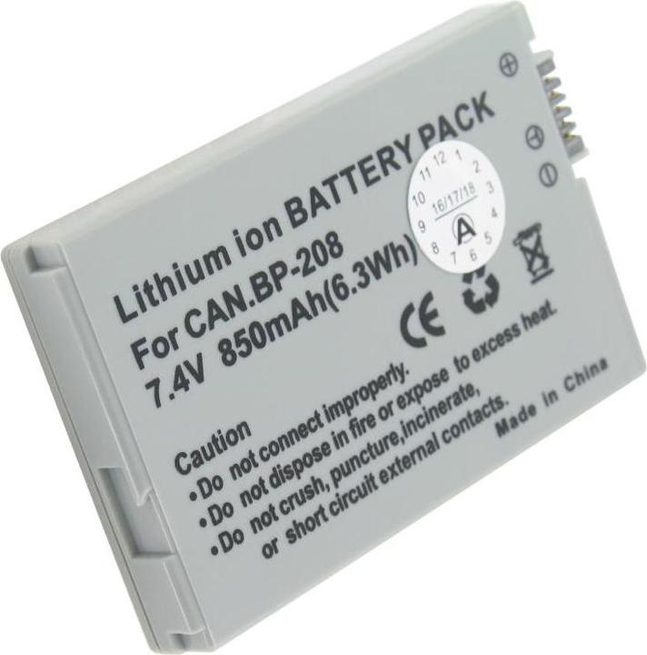 Image du produit AccuCell Batterie pour caméscope Canon Optura S1 (Batterie)
