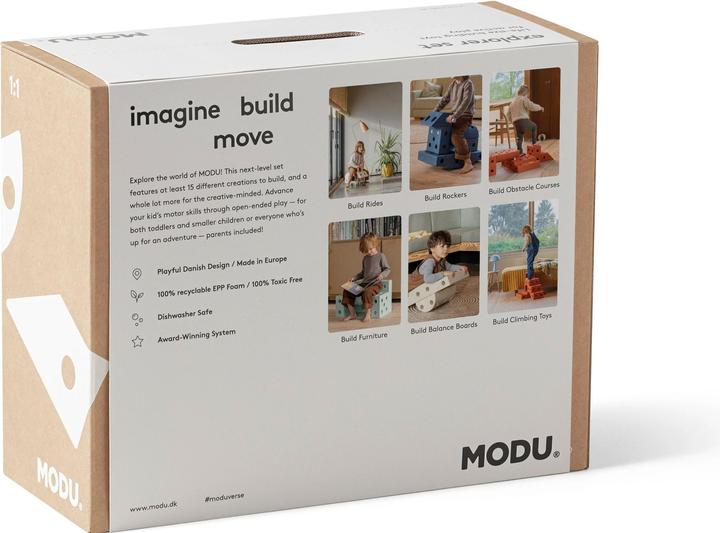 Produktbild Modu Explorer-Set - Bauset Balance-Spielzeug, Rutscher, Wippe