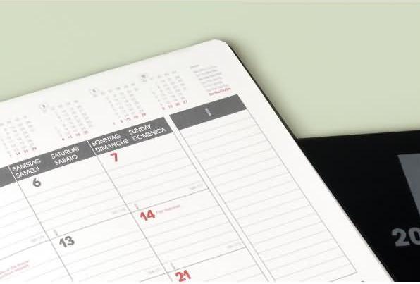 Produktbild Brunnen 1073933905 Buchkalender Modell 739 (2025) 'SlimLine'| 2 Seiten = 1 Monat| 170 × 240 mm| (17 x 24 cm, Englisch, Französisch)