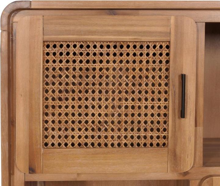 Immagine prodotto Mendler Credenza HWC-M47, vani portaoggetti, rattan acacia tinta in massa 141x90x35cm 32kg (90 x 35 x 141 cm)