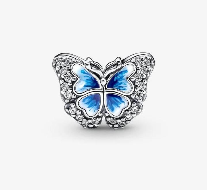 Actual product image Pandora Charm blue butterfly (Enamel)