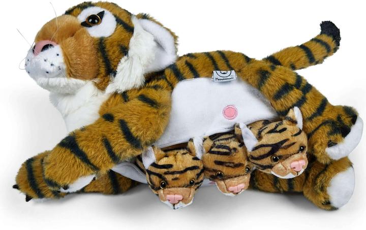 Immagine prodotto Mamanimals Giocattolo di peluche Mamma tigre e bambini (16 cm)