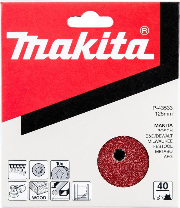 Actual product image Makita Eccentric sandpaper with velcro (40)