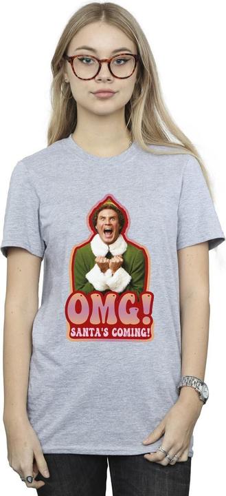 Immagine prodotto Elf Santa's Coming Maglietta Ampia Donna (S)