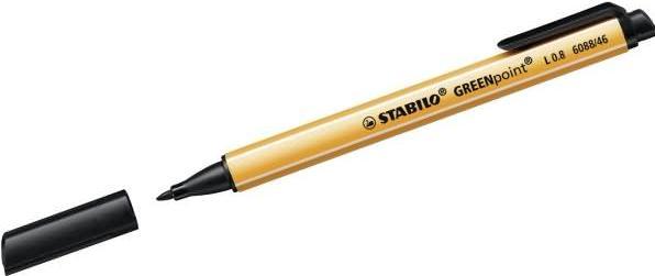Produktbild STABILO GREENpoint umweltfreundlicher Filzschreiber (Schwarz, 1 x)