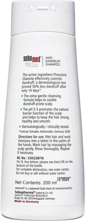 Sebamed Dermatologisches Shampoo 200ml (200 ml, Flüssiges Shampoo)