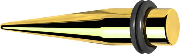 Actual product image Star Piercing Gold-plated expander (without brass, Surgical steel 316L)
