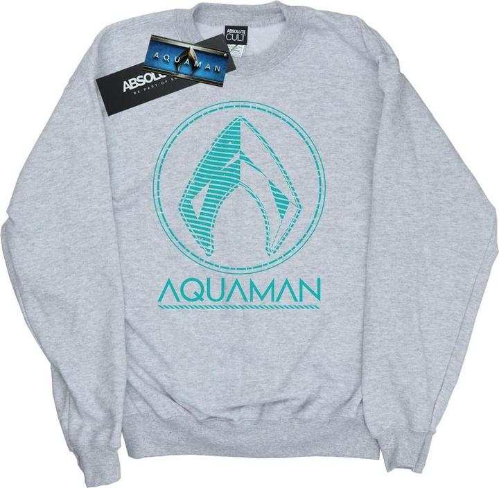 Image du produit - Sweat AQUAMAN AQUA LOGO - Homme (M)
