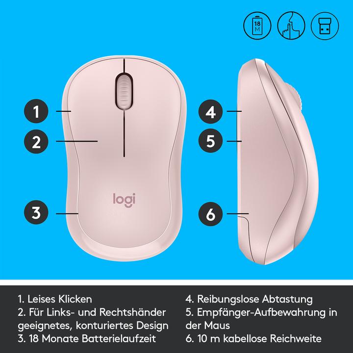 Immagine prodotto Logitech M220 Silent (Senza fili)