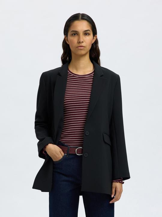 Actual product image Selected Femme Slfanna Ls Crew Neck Tee Str Noos (M)